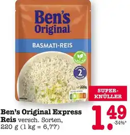 E-Center Ben's original express reis Angebot