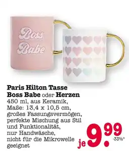 E-Center Paris hilton tasse boss babe oder herzen Angebot