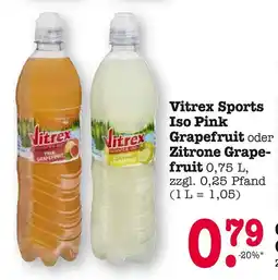 E-Center Vitrex sports iso pink grapefruit oder zitrone grapefruit Angebot