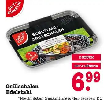 E-Center Gut&günstig grillschalen edelstahl Angebot