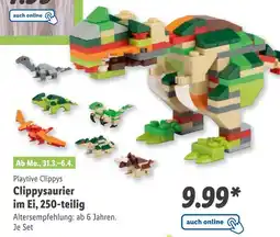 Lidl Playtive clippys clippysaurier im ei, 250-teilig Angebot