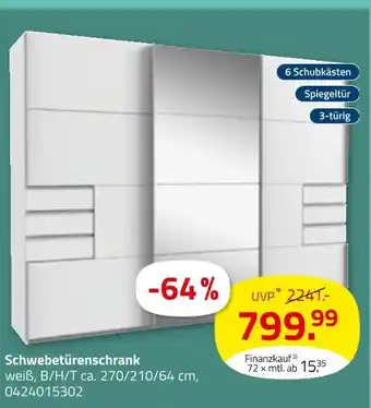 ROLLER Schwebetürenschrank Angebot