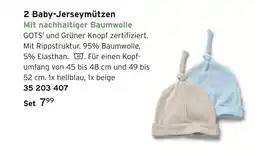 Tchibo 2 baby-jerseymützen Angebot