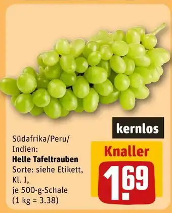 REWE Kernlos helle tafeltrauben Angebot