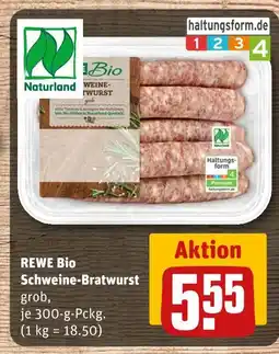 REWE Naturland rewe bio schweine-bratwurst Angebot