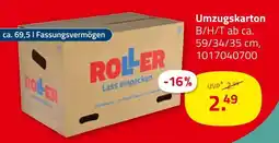 ROLLER Roller umzugskarton Angebot