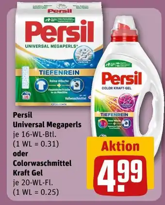 REWE Persil universal megaperls oder colorwaschmittel kraft gel Angebot