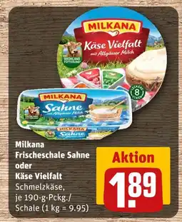 REWE Milkana frischeschale sahne oder käse vielfalt Angebot