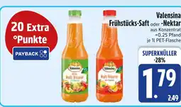 Edeka Valensina frühstücks-saft oder -nektar Angebot