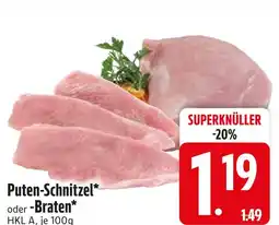 Edeka Puten-schnitzel oder -braten Angebot