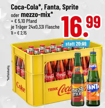 trinkgut Coca-cola coca-cola, fanta, sprite oder mezzo-mix Angebot