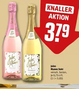 REWE Jules mumm sekt rosé dry oder sekt medium dry Angebot