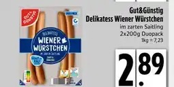 Edeka Gut&günstig delikatess wiener würstchen Angebot