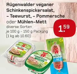 boni Center Rügenwalder veganer schinkenspickersalat oder mühlen-mett Angebot