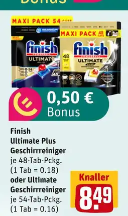 boni Center Finish ultimate plus geschirrreiniger Angebot