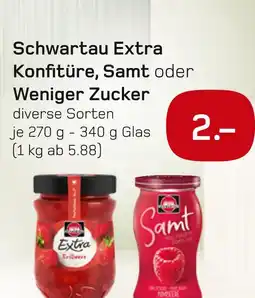 boni Center Schwartau extra konfitüre, samt oder weniger zucker Angebot