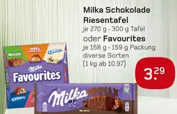 boni Center Milka schokolade riesentafel oder favourites Angebot