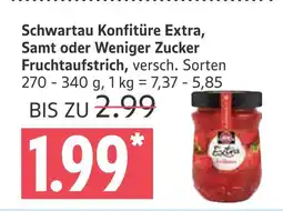 Marktkauf Schwartau konfitüre extra, samt oder weniger zucker fruchtaufstrich Angebot