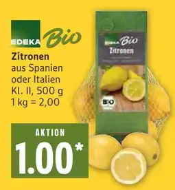 Marktkauf Edeka bio zitronen Angebot