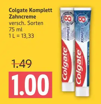 Marktkauf Colgate colgate komplett zahncreme Angebot