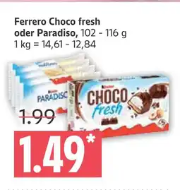 Marktkauf Ferrero choco fresh oder paradiso Angebot