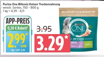 Marktkauf Purina one bifensis katzen trockennahrung Angebot