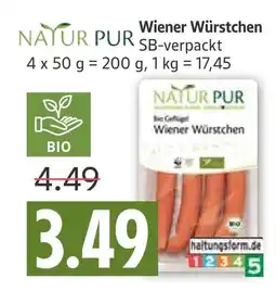 Marktkauf Natur pur wiener würstchen Angebot