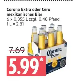 Marktkauf Corona extra oder cero mexikanisches bier Angebot