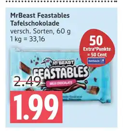 Marktkauf Mrbeast feastables tafelschokolade Angebot