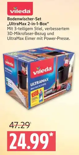 Marktkauf Vileda bodenwischer-set ultramax 2-in-1-box Angebot