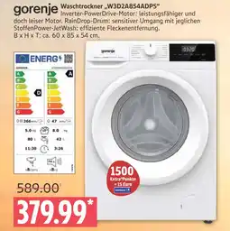 Marktkauf Gorenje waschtrockner w3d2a854adps Angebot