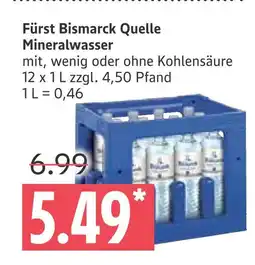 Marktkauf Fürst bismarck quelle mineralwasser Angebot