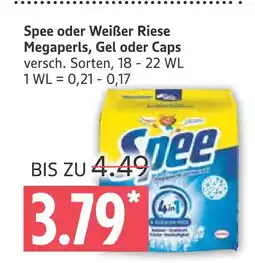 Marktkauf Spee oder weißer riese megaperls, gel oder caps Angebot