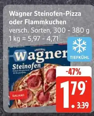 Edeka Wagner steinofen-pizza oder flammkuchen Angebot