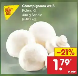 Netto Marken-Discount Markt tag champignons weiß Angebot