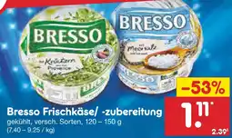 Netto Marken-Discount Bresso frischkäse/ -zubereitung Angebot