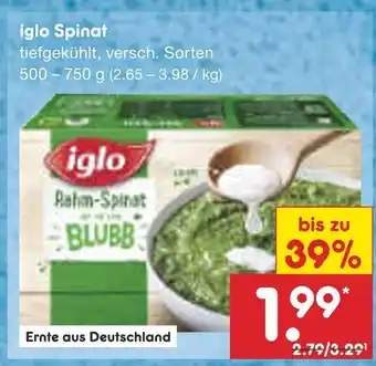 Netto Marken-Discount Iglo spinat Angebot