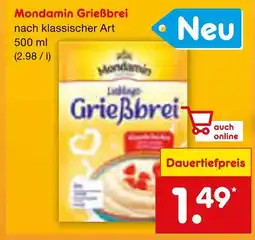 Netto Marken-Discount Mondamin grießbrei Angebot