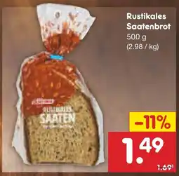 Netto Marken-Discount Gut & günstig rustikales saatenbrot Angebot