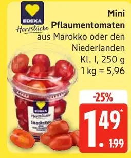 Edeka Herzstücke mini pflaumentomaten Angebot