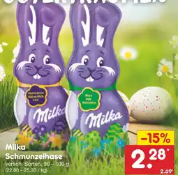 Netto Marken-Discount Milka schmunzelhase Angebot