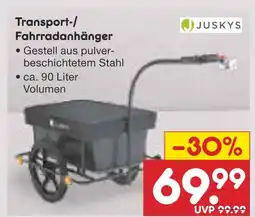 Netto Marken-Discount Juskys transport-/fahrradanhänger Angebot