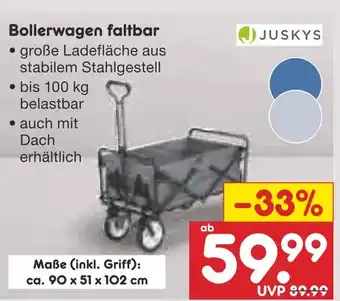 Netto Marken-Discount Juskys bollerwagen faltbar Angebot