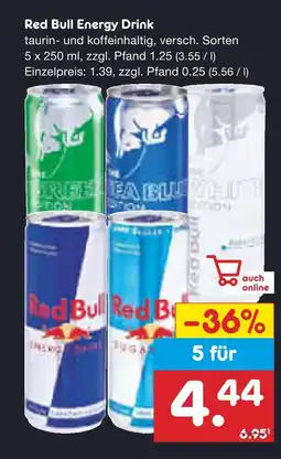 Netto Marken-Discount Red bull energy drink Angebot