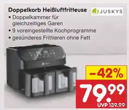 Netto Marken-Discount Juskys doppelkorb heißluftfritteuse Angebot