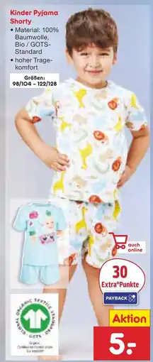 Netto Marken-Discount Kinder pyjama shorty Angebot