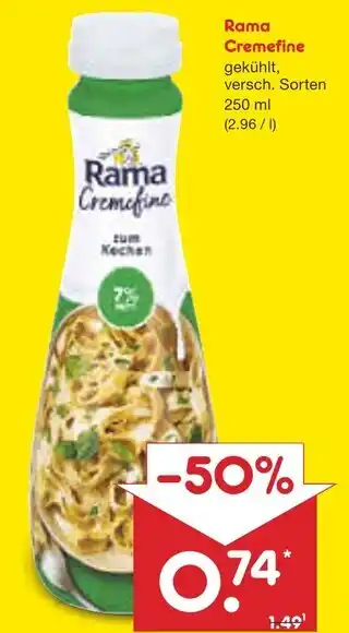 Netto Marken-Discount Rama cremfine Angebot