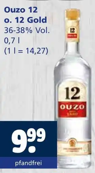 Getränkewelt Ouzo 12 o. 12 gold Angebot