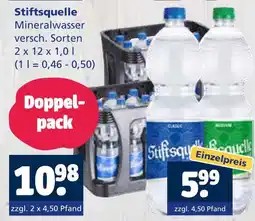 Getränkewelt Stiftsquelle mineralwasser Angebot