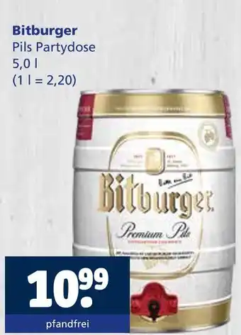 Getränkewelt Bitburger pils partydose Angebot